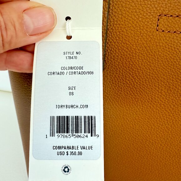 NWT TORY BURCH CROSSBODY SMALL TOTE SATCHEL CORTADO LEATHER - Picture 4 of 7